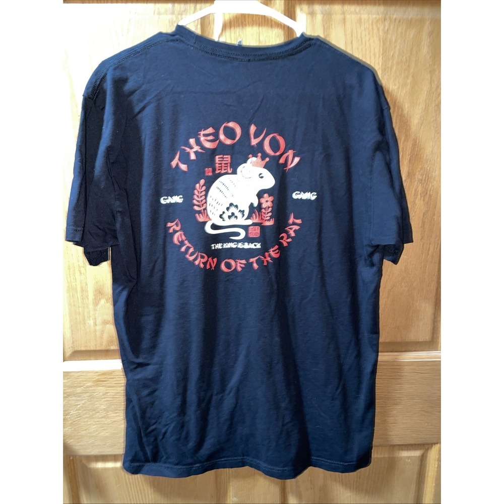 Theo Von Return of the Rat Tour T-Shirt Mens XL Black Gang Gang King I